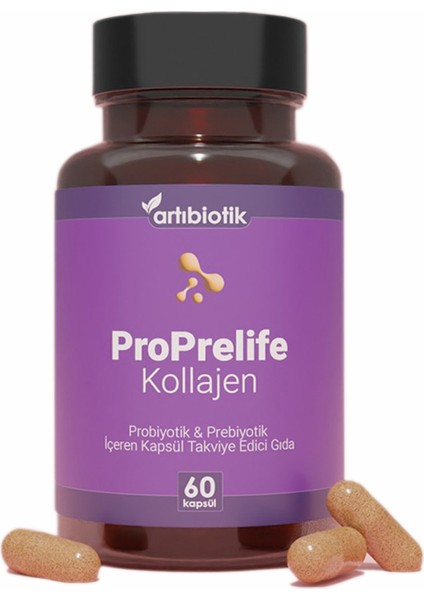 Doğadan Bizim Artıbiotik Proprelife Kollajen Probiyotik & Prebiyotik 60 Kapsül fiyatları