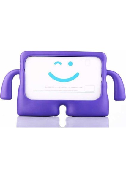 Samsung Galaxy Tab A7 Lite T220 / T225 Kılıf Yumuşak Dokulu Standlı Silikon Kids Çocuk Kılıfı