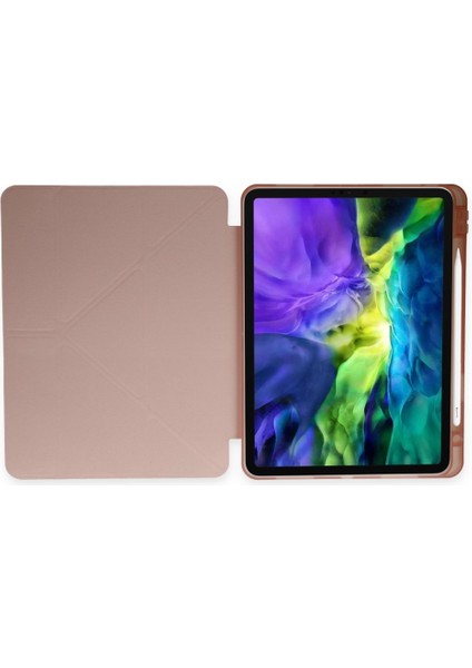 Apple Ipad Pro 4. Nesil M2 2022 11 Inç Tablet Uyumlu Kalem Bölmeli Silikon Kılıf