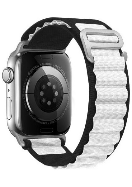 Apple Watch 42/44/45MM Alpine Loop Ayarlanabilir Örgü Kumaş Premium Kordon Kayış