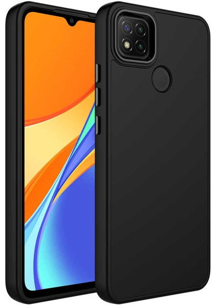 Xiaomi Redmi 9c Kılıf Metal Çerçeve Lansman Silikon Kapak