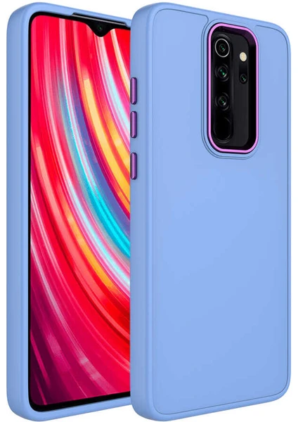 Xiaomi Redmi Note 8 Pro Kılıf Metal Çerçeve Lansman Silikon Kapak