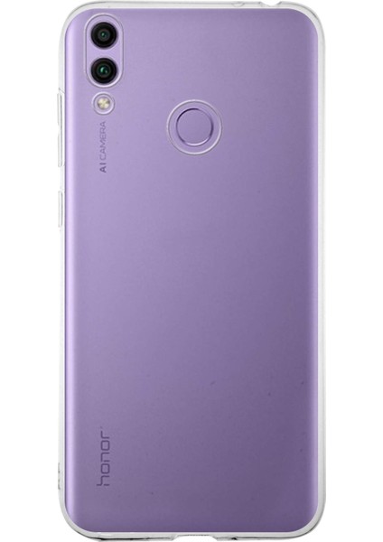 Huawei Honor 8c Kapak 1mm Şeffaf Silikon Kılıf