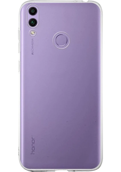 Huawei Honor 8c Kapak 1mm Şeffaf Silikon Kılıf