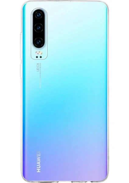 Huawei P30 Kapak 1mm Şeffaf Silikon Kılıf