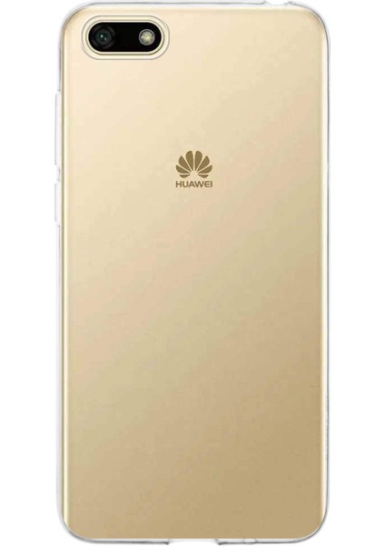 Huawei Y5 2018 Kapak 1mm Şeffaf Silikon Kılıf