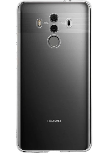 Huawei Mate 10 Pro Kapak 1mm Şeffaf Silikon Kılıf