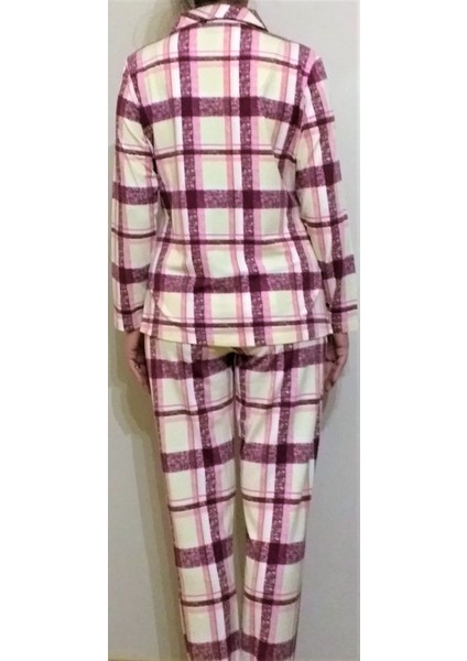 Boy Düğmeli Kadın Pijama Takımı Kareli fiyatları
