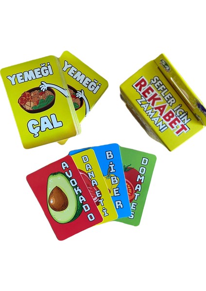 2'li Kart Oyunu Paketi /kutu Oyunu /eğitici Oyuncak/matematik Bombası + Yemeği Çal (Ekonomik Paket)