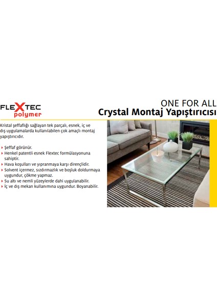 One For All Crystal Montaj Yapıştırıcısı 280 ml 6'lı Paket Yarım Koli modelleri