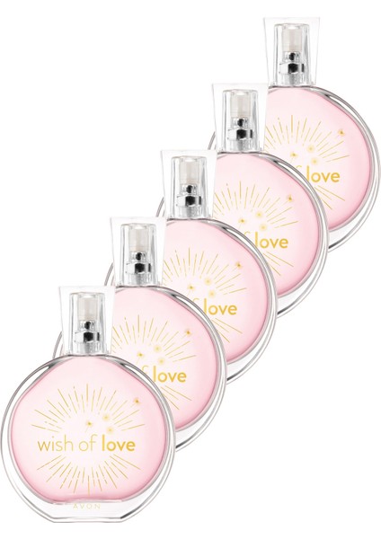 Wish Of Love Kadın Parfüm Edt 50 ml 5'li Set