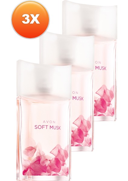 Soft Musk Kadın Parfüm Edt 50 ml 3lü Set