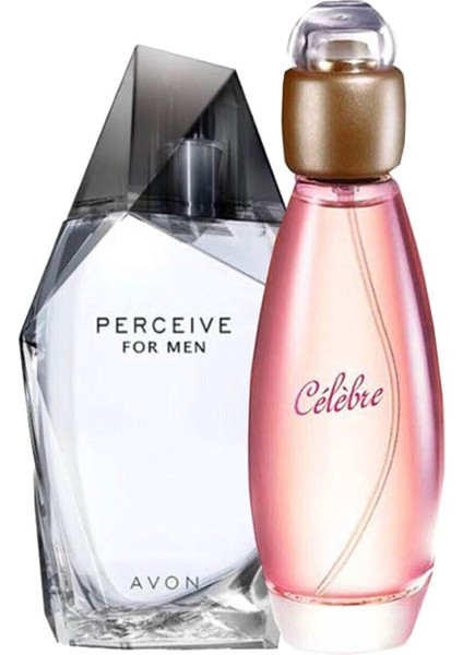 Perceive Edt 100 ml Erkek Parfüm+Celebre Edt 50 ml Kadın Parfüm