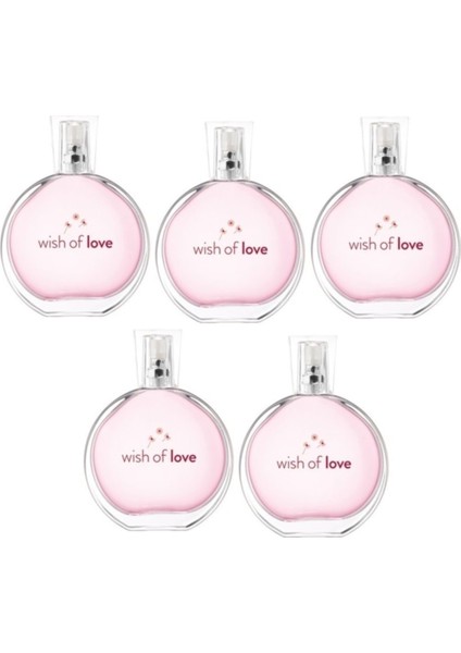 Wish Of Love Edt 50ML Kadın Parfüm Beşli Set