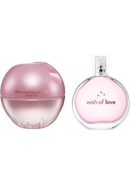 Incandessence Lotus Edp 50 ml Kadın + Wish Of Love Edt 50 ml Kadın 2li Set