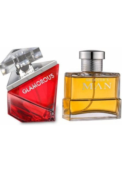 Shooters Man Edp Erkek Parfümü 100 Ml+Glamorous Edp Kadın Parfümü 50 ml