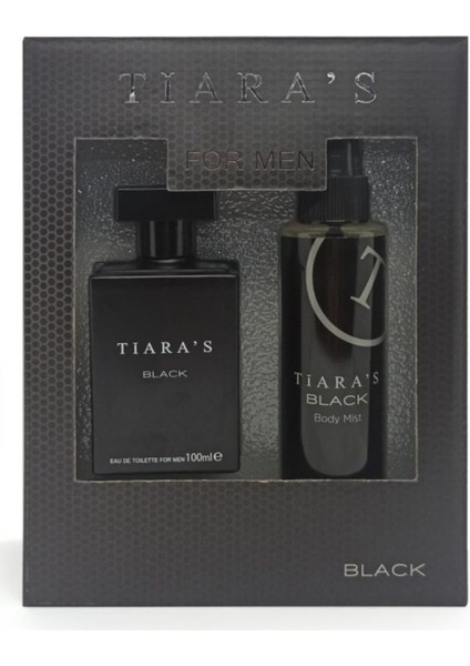TİARA'S Black Edt 100 ml & Edc For Men 150 ml