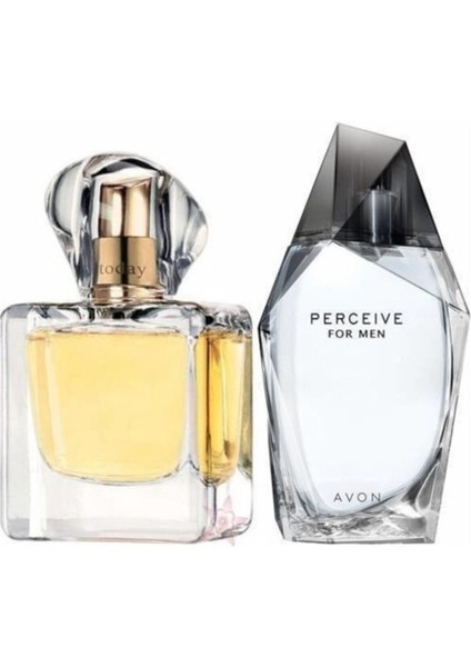 Perceive Edt 100 ml Erkek Parfüm ve Today 50 ml Edp Kadın Parfüm 2'li Set 5220097126328
