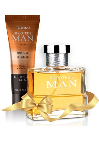 Shooters Man Edp 100 ml Erkek Parfüm Seti (Traş Losyonu + Parfüm )