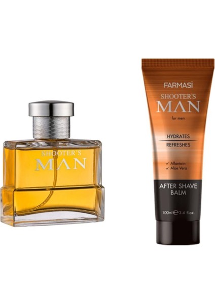 Shooters Man Edp 100 ml Erkek Parfümü & Shooters Man Tıraş Sonrası Losyonu