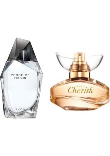 Perceive Edt 100 ml Erkek Parfümü Cherish Edp Kadın Parfümü 50 ml