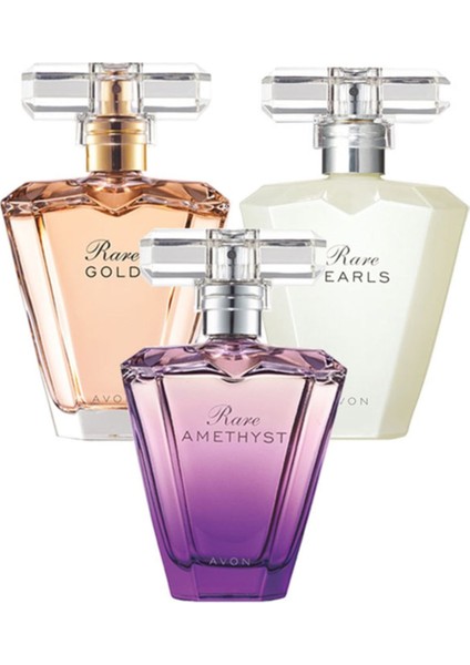 Rare Pearls & Amethyst Gold Kadın Parfüm Seti Meyveli Koku 100 ml