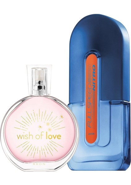 Full Speed Nitro Erkek Parfüm ve Wish Of Love Kadın Parfüm Paketi
