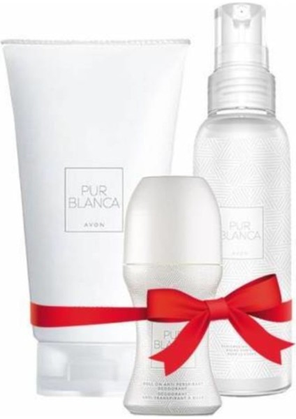 Pur Blanca Vücut Losyonu 150ML. Vücut Spreyi 100ML. ve Roll On (Rolon)