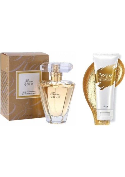 Rare Gold Edp 50 ml Kadın Parfüm Anew Ultimate Altın Içeren Soyulabilen Yüz Maskesi 75 ml