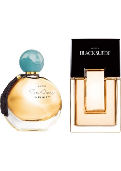 Black Suede Erkek Parfüm Edt 75 Ml+ Far Away Infinity Edp 50 ml Kadın Parfümü FRT5050901800020