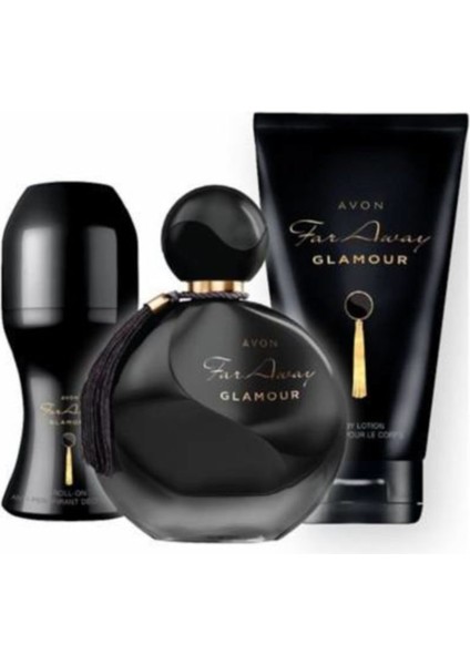 Far Away Glamour Edp 50ML Bayan Parfüm Orjinal 3lü Set