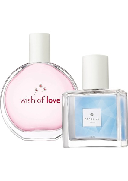 Wish Of Love Edt 50ML-PERCEIVE Edp 30 ml Kadınparfüm Seti