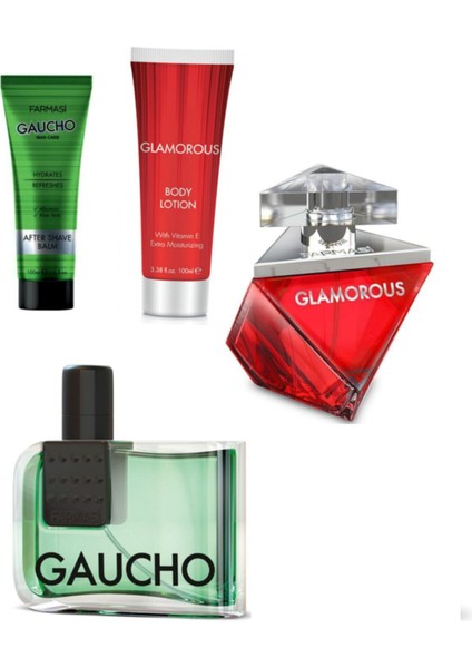 Glamorous Kadın Parfümü - Gaucho Edp Erkek Parfüm ve Losyon Seti 1107038-1111070