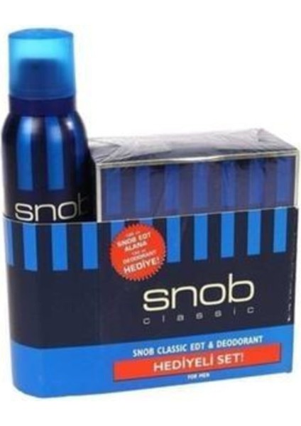 Classic Edt 100 ml + Deodorant Sprey 150 ml Erkek Parfüm Seti