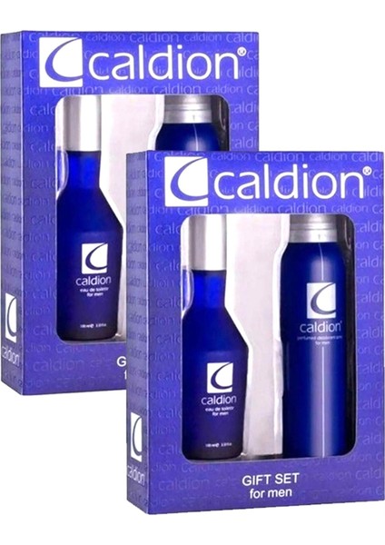 Erkek Parfüm Set 50 ml Edt + 150 ml Deo X2 Adet Set) Caldion