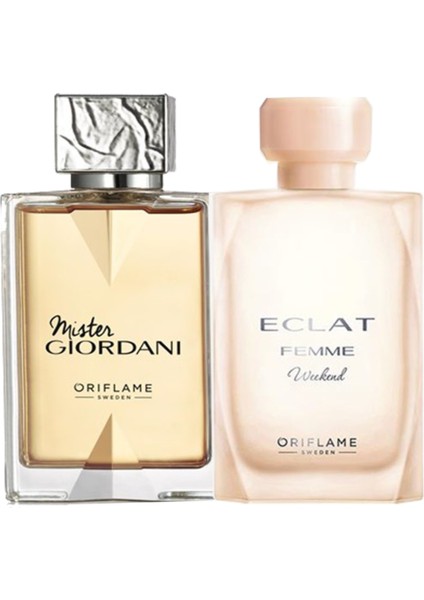 Mister Giordani Edt 75ML - Eclat Femme Weekend Edt 50ML
