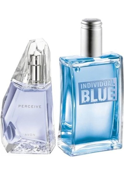 Perceıve 50 ml Bayan Parfüm + Indıvıdual Blue 100 ml Erkek Parfüm Seti