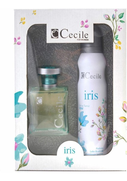 Iris Edt 100 ml Kadın Parfüm + 150 ml Deodorant Seti K8698438005692