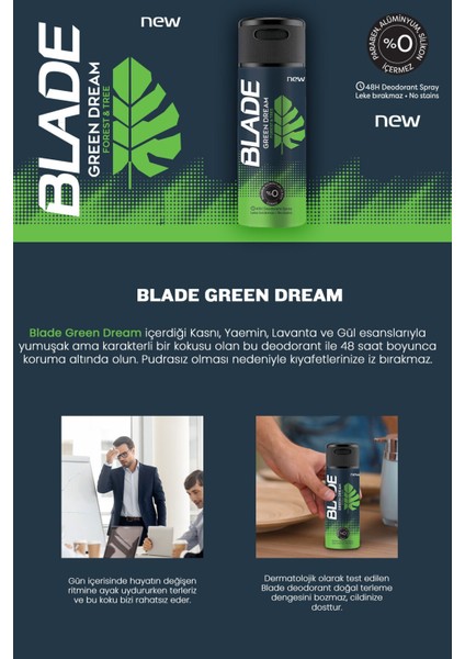 Green Dream Deodorant 3x150ml modelleri