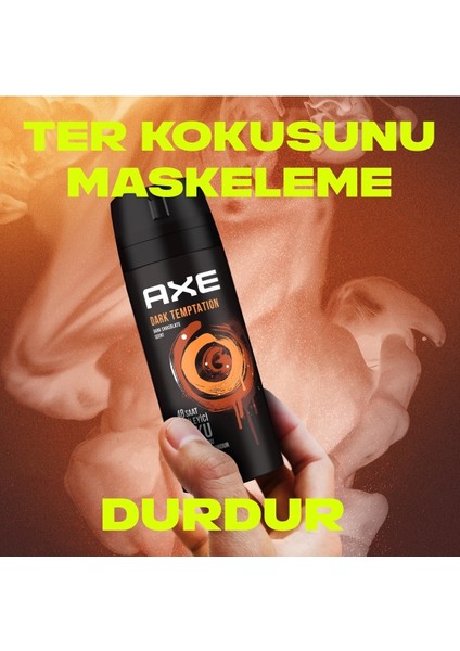 Erkek Deodorant Sprey Dark Temptation 150 Ml 6 Adet Axe Dark