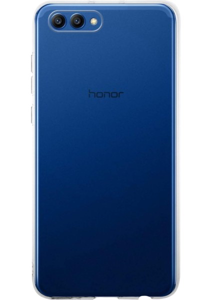 Huawei Honor View 20 ile Uyumlu Kapak 1mm Şeffaf Silikon ile Uyumlu Kılıf