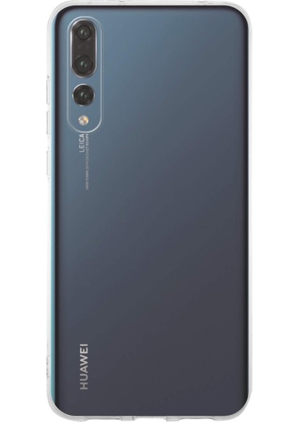 Huawei P20 Pro ile Uyumlu Kapak 1mm Şeffaf Silikon ile Uyumlu Kılıf