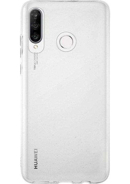 Huawei P30 Lite ile Uyumlu Kapak 1mm Şeffaf Silikon ile Uyumlu Kılıf