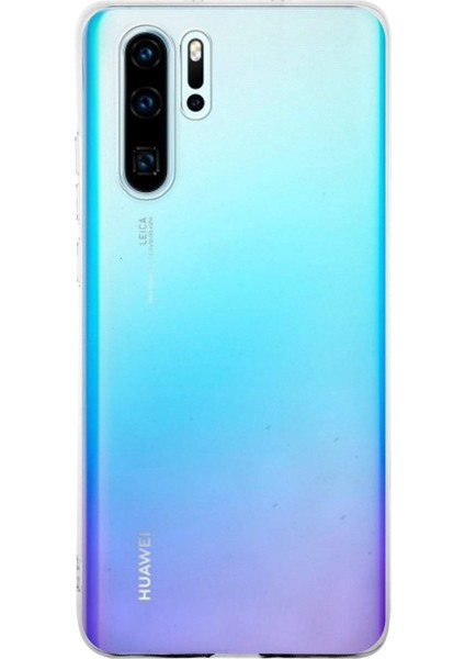 Huawei P30 Pro ile Uyumlu Kapak 1mm Şeffaf Silikon ile Uyumlu Kılıf