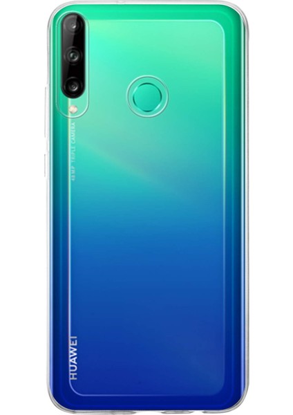 Huawei P40 Lite E ile Uyumlu Kapak 1mm Şeffaf Silikon ile Uyumlu Kılıf