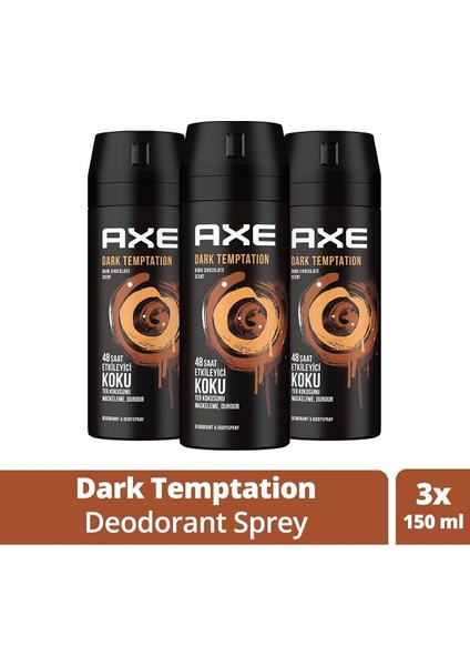 Erkek Deodorant Sprey Dark Temptation 150 Ml 3