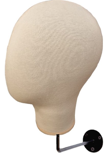 Duvara Monte Bayan Kumaş Kaplı Kafa Mankeni modelleri