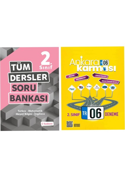 2. Sınıf Tüm Dersler Soru Bankası + Deneme Seti (Ciltli)