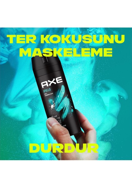 Erkek Sprey Deodorant Apollo 48 Saat Etkileyici Koku Vücut Spreyi 150 Ml X3 Adet