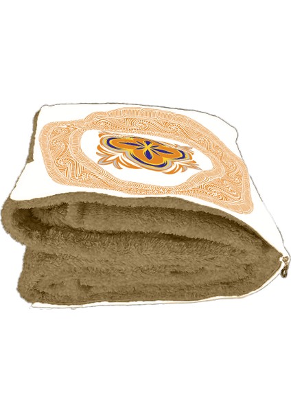 Etnik Motif Desenli Iç Dolgusu Battaniyeli Araç Içi Opsiyonel Yastık 36X36CM fiyatları